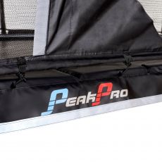 Батут EXIT PeakPro 244 x 427 см, black, зі сходами і сіткою (13.12.14.00)